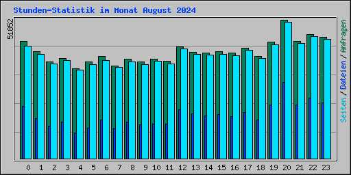 Stunden-Statistik im Monat August 2024