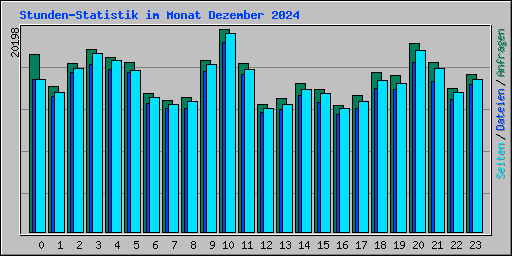 Stunden-Statistik im Monat Dezember 2024